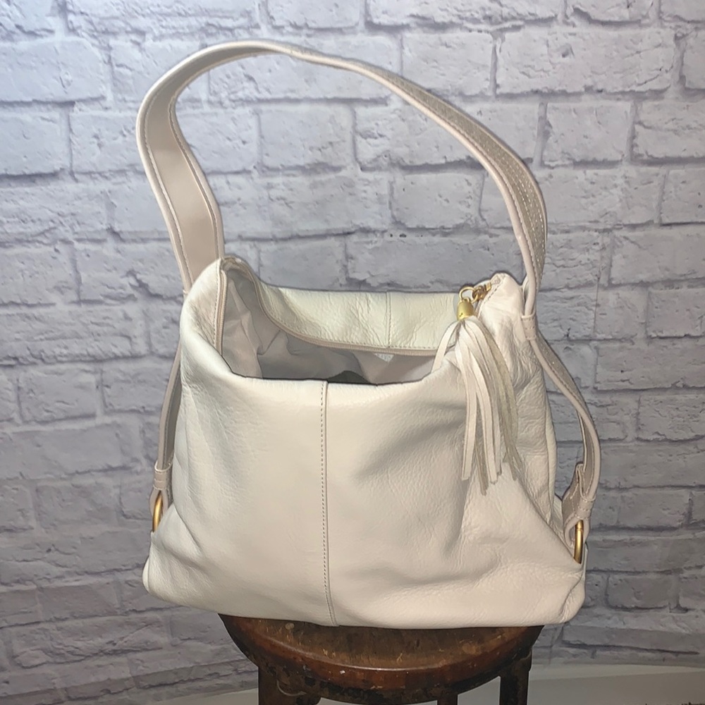 Genuine Leather Lina Bag Cream
